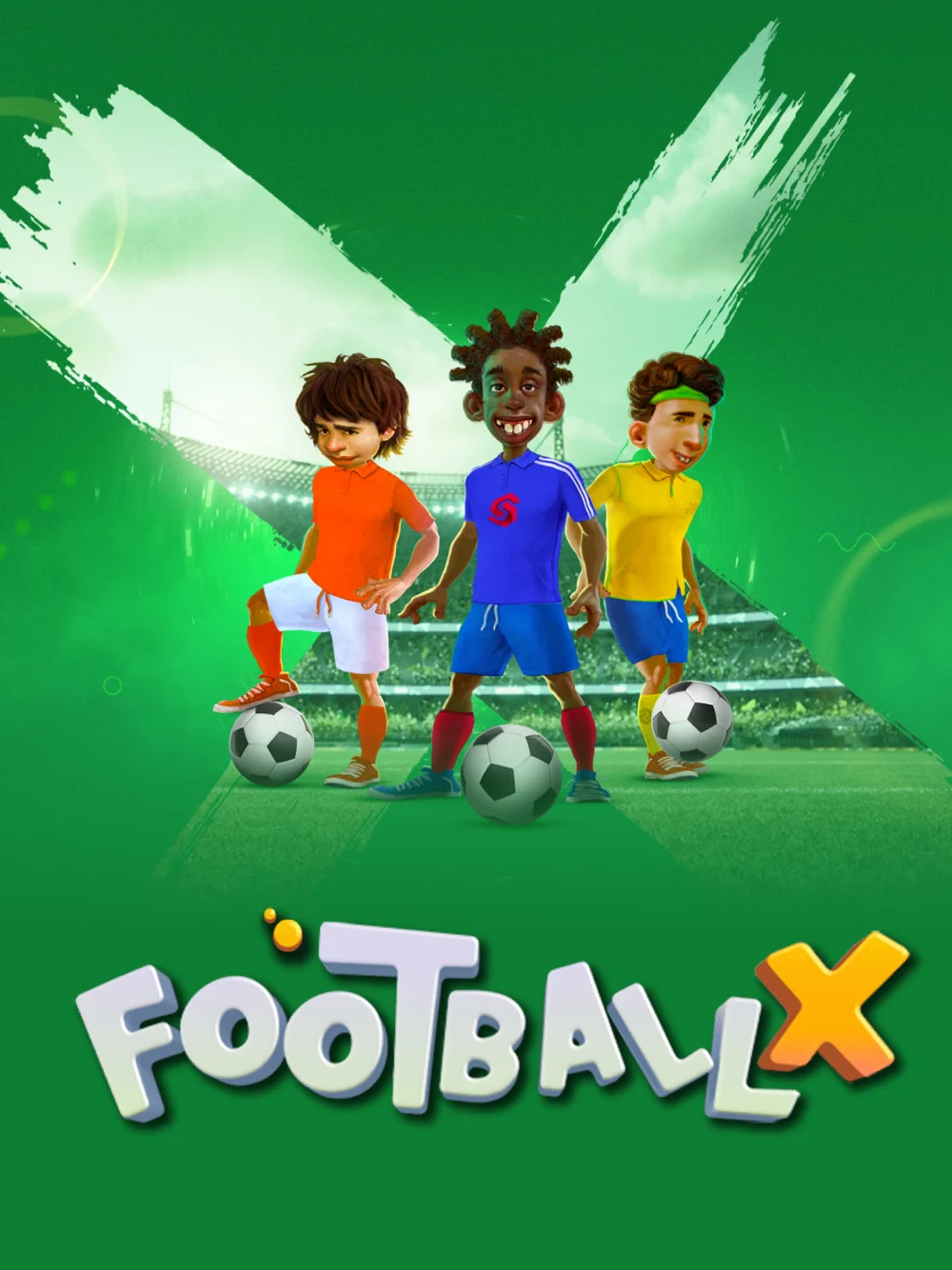 Portada deportiva de fútbol con dinámica de apuestas y energía competitiva.